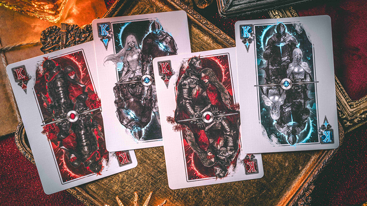 Death Knight (Inferno) Playing Cards  by Evokad