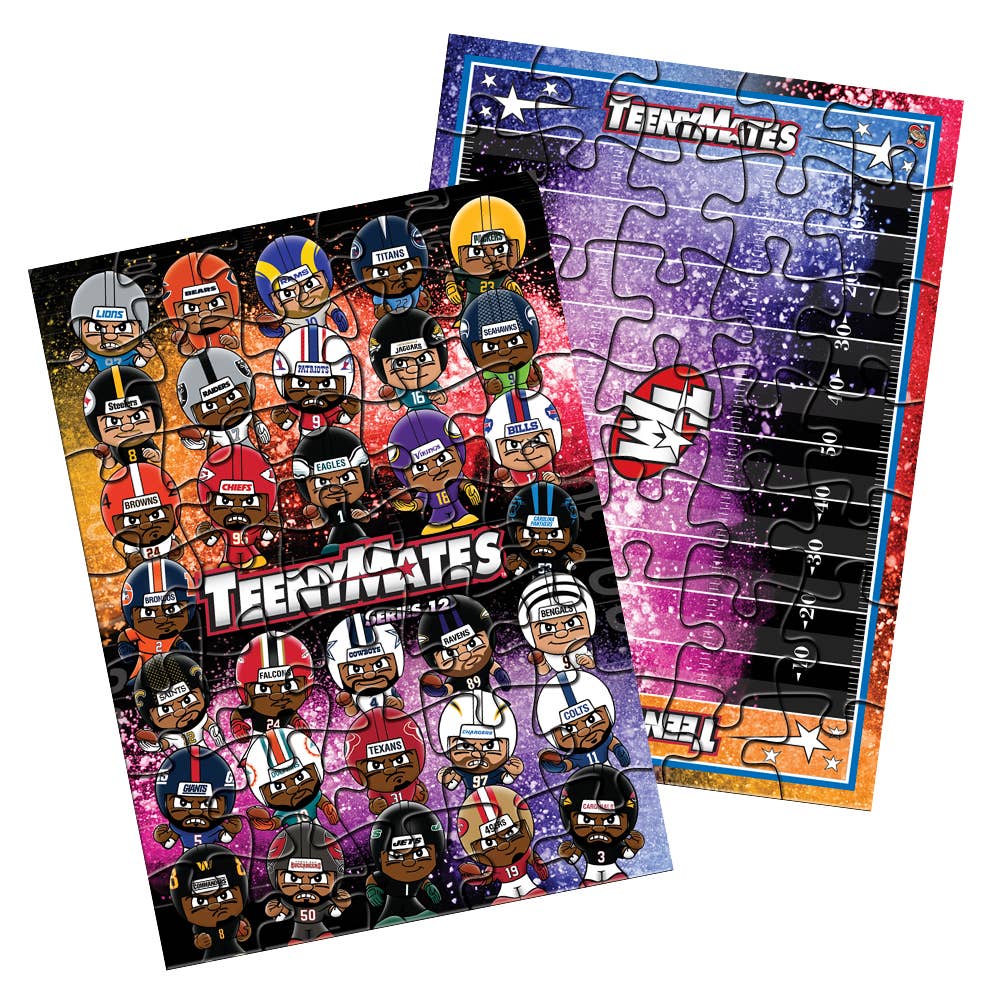 NFL Teenymates good lot (152 figs, 24 pocket profiles and many puzzle pieces)