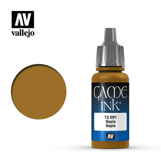 Vallejo Game Color Paint: Sepia Ink (17ml)