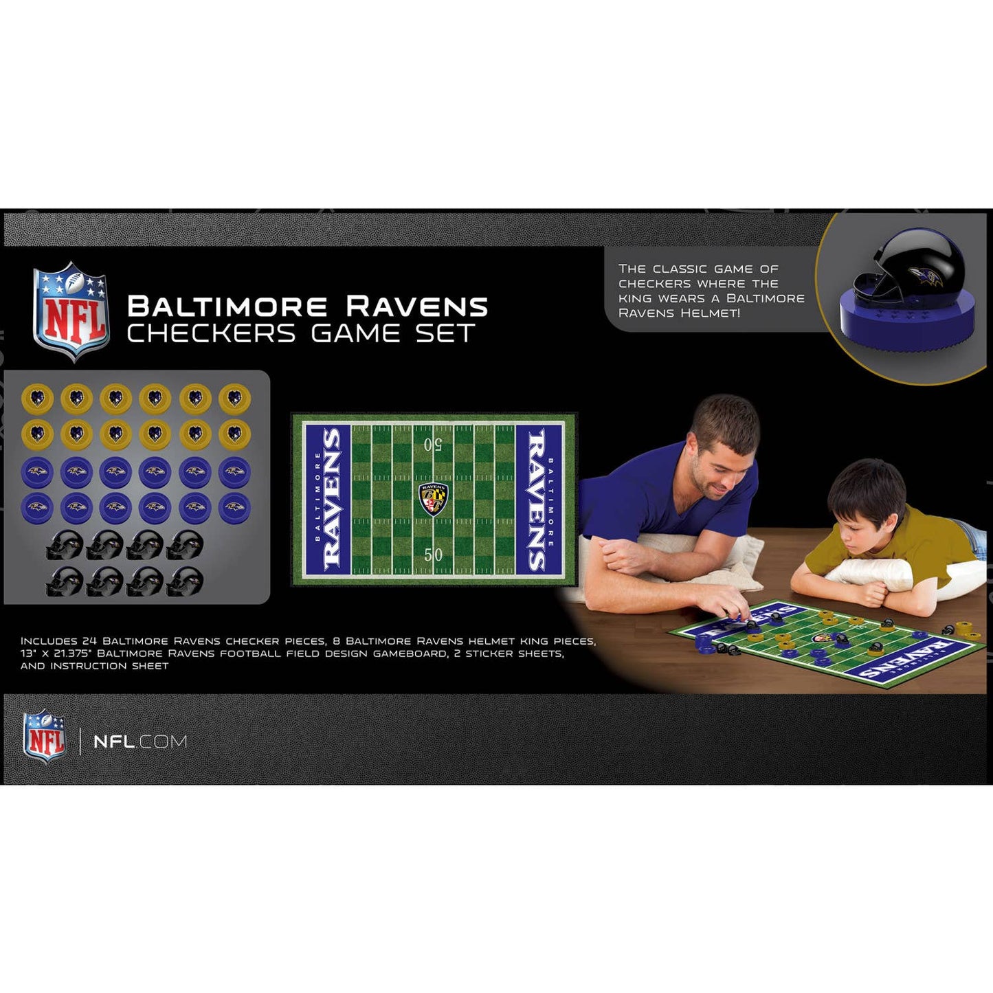 Baltimore Ravens NFL Checkers