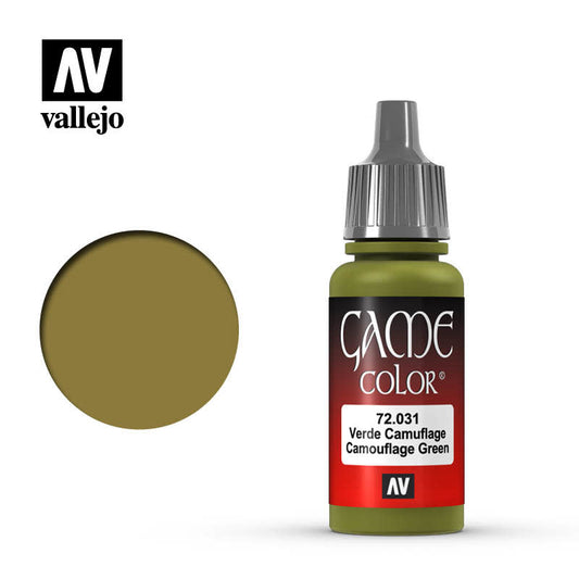 Vallejo Game Color Paint: Camouflage Green (17ml)