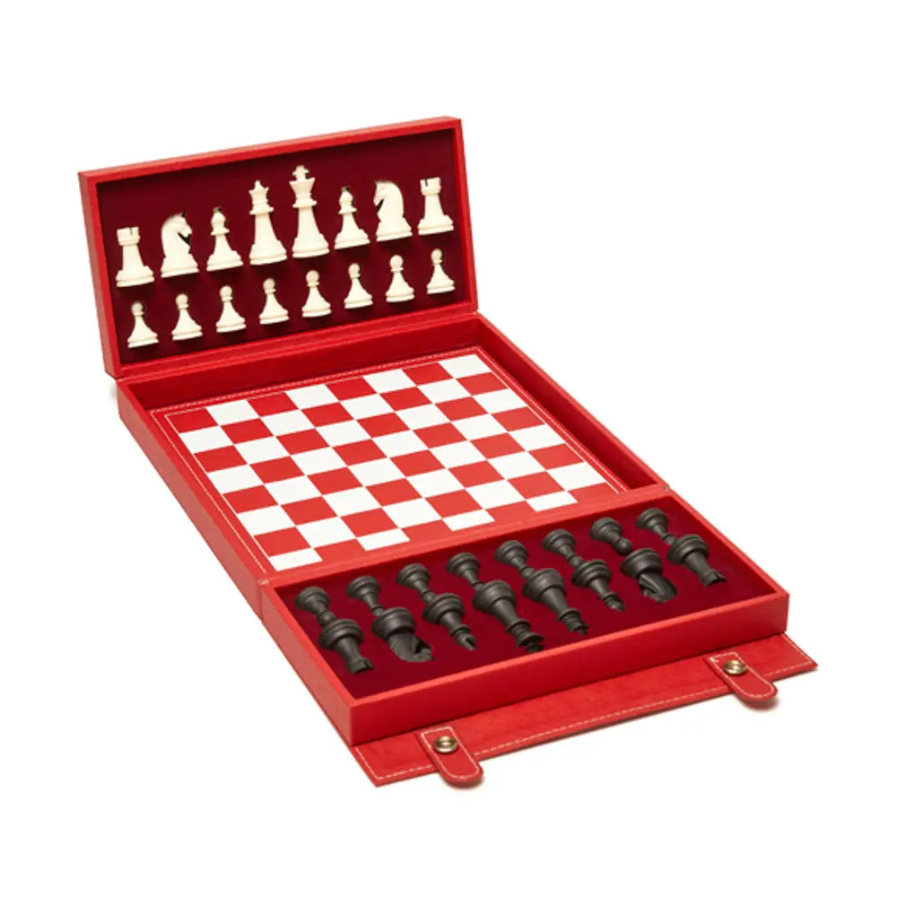 Bryson Backgammon and Chess Set (Red) - Brouk & Co