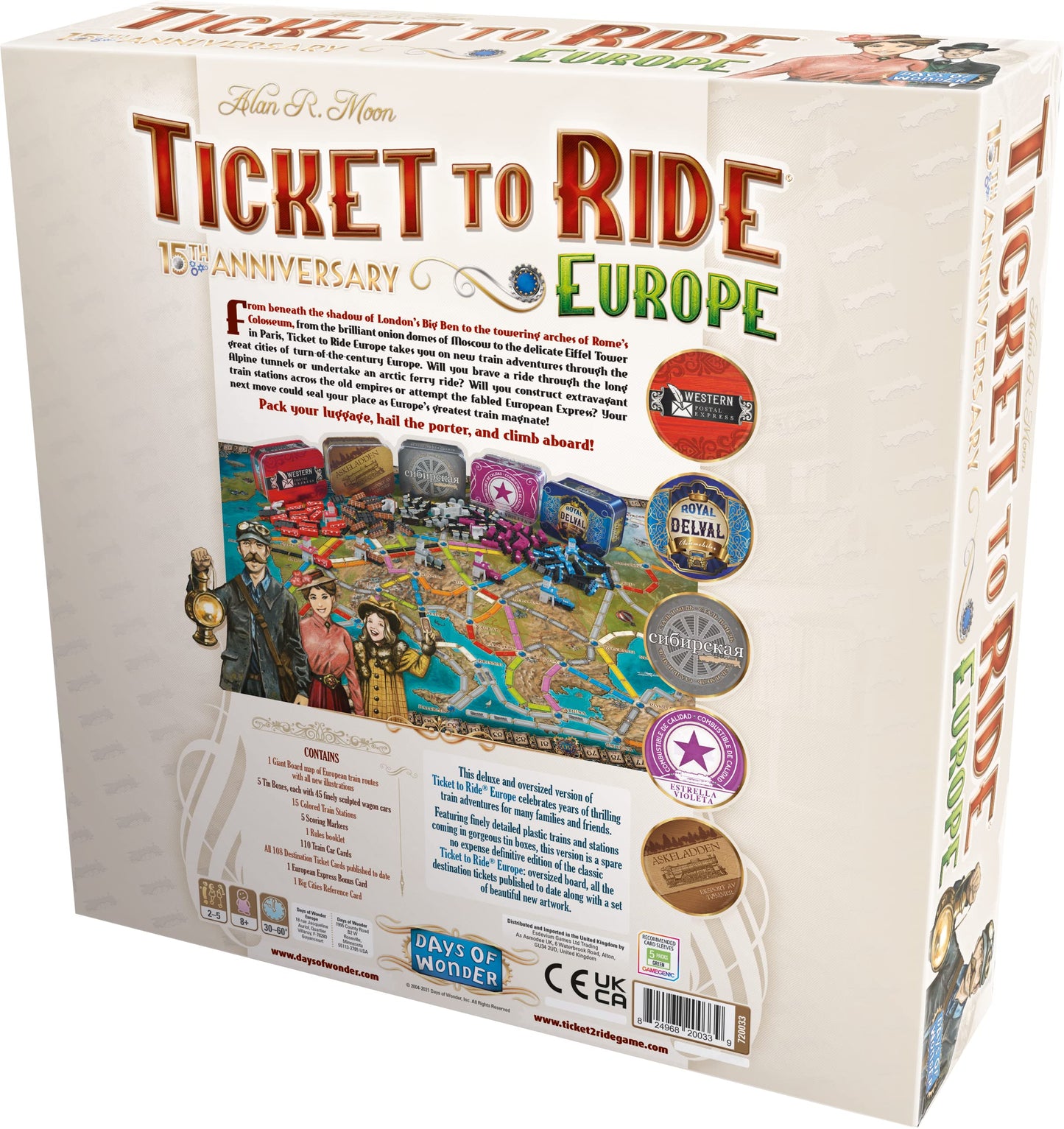 Ticket to Ride: Europe 15th Anniversary Edition - Board Game