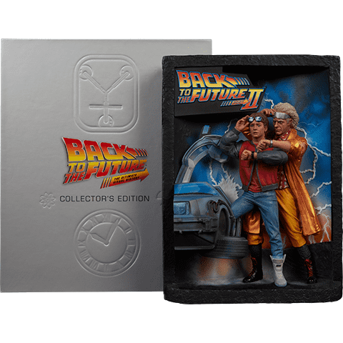 Back to the Future: The Ultimate Visual History Collector's Edition Hardcover book with Sculpted Movie Poster [2018]