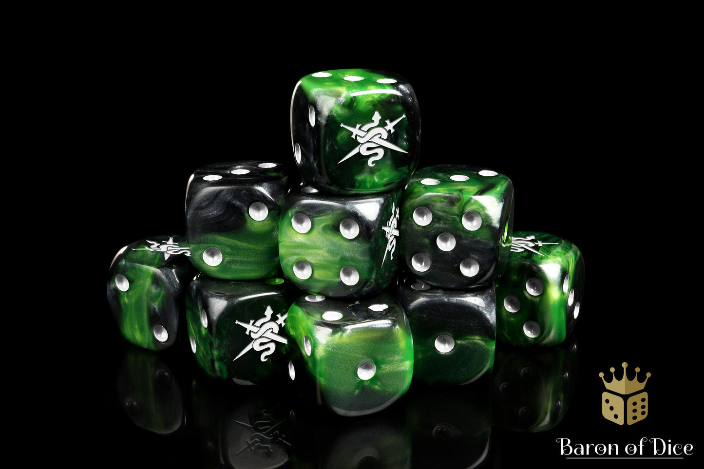 Shadow Vipers Dice - Warp Touched