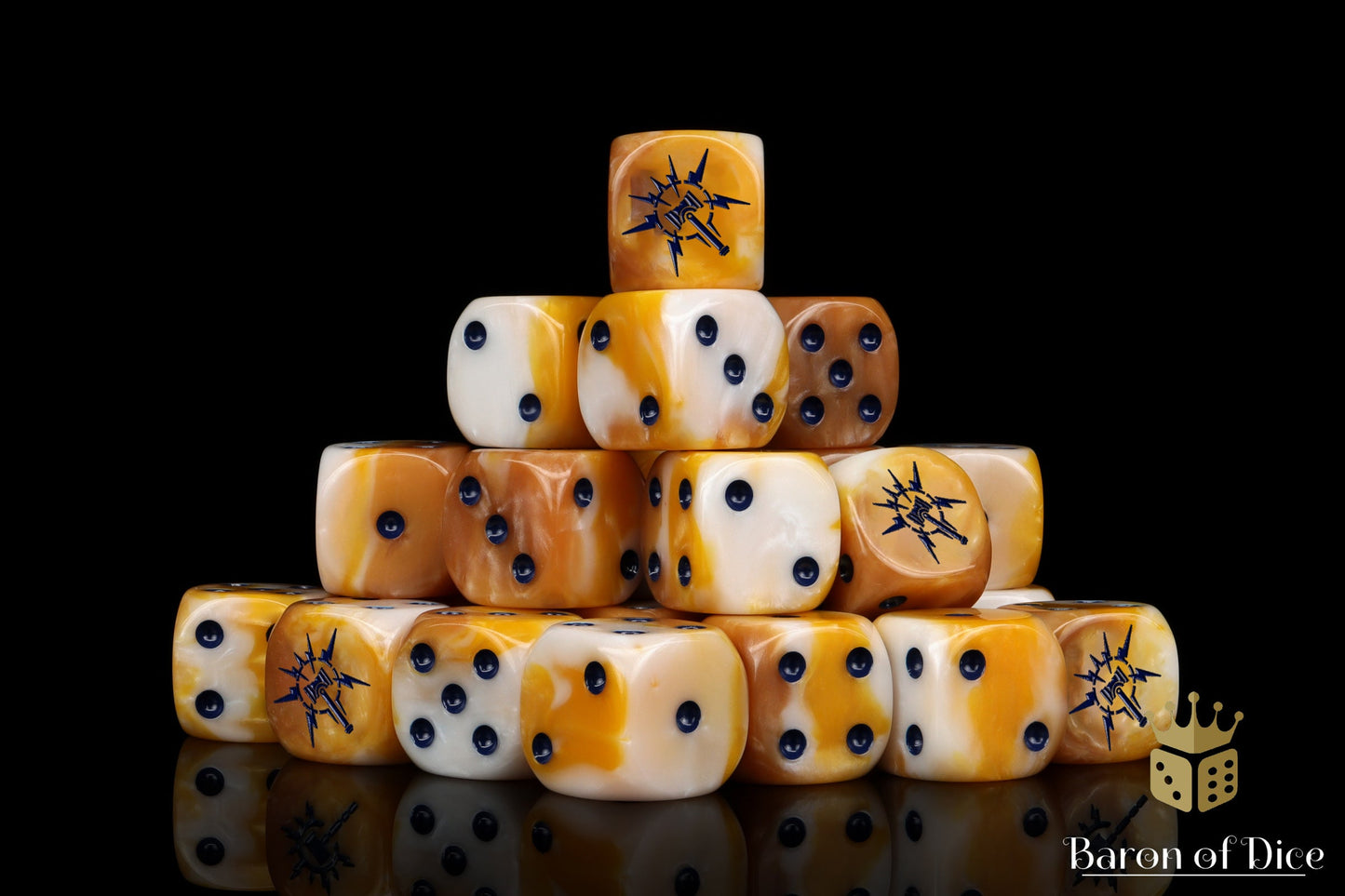 Lightning Hammer Dice - Golden Hues