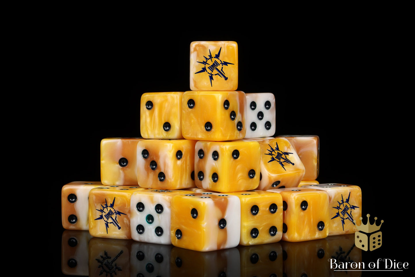 Lightning Hammer Dice - Golden Hues