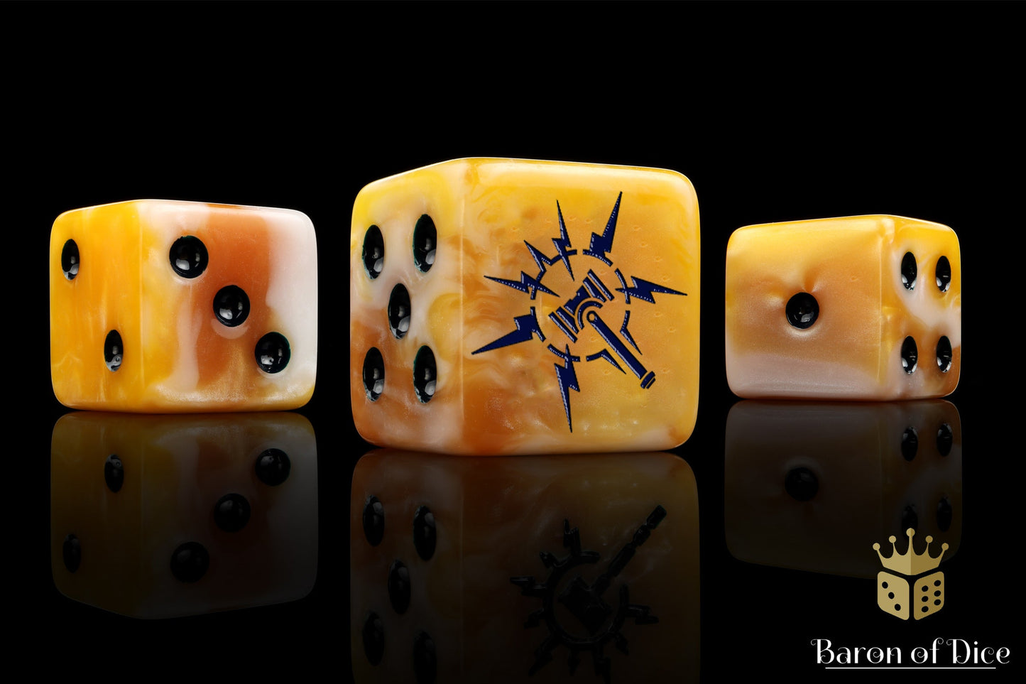 Lightning Hammer Dice - Golden Hues