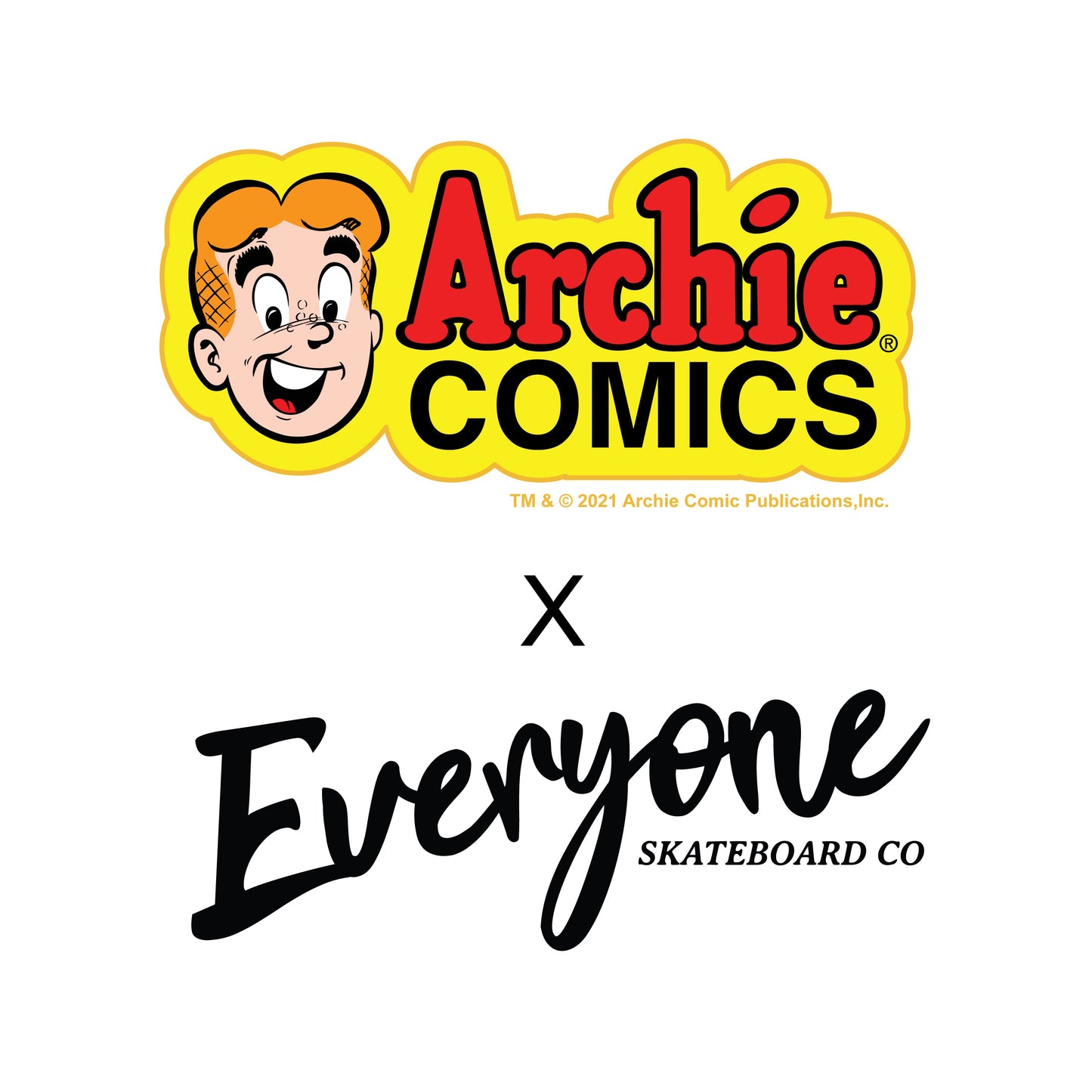 Archie Comics X Everyone Skateboard Co Jim Bates “Archie” 8.25 Skateboard Deck