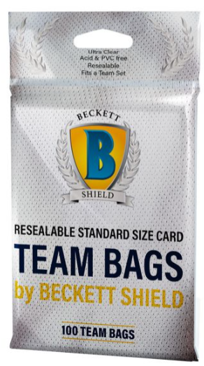 Beckett Shield: Team Bags - Standard Size - 100 ct.