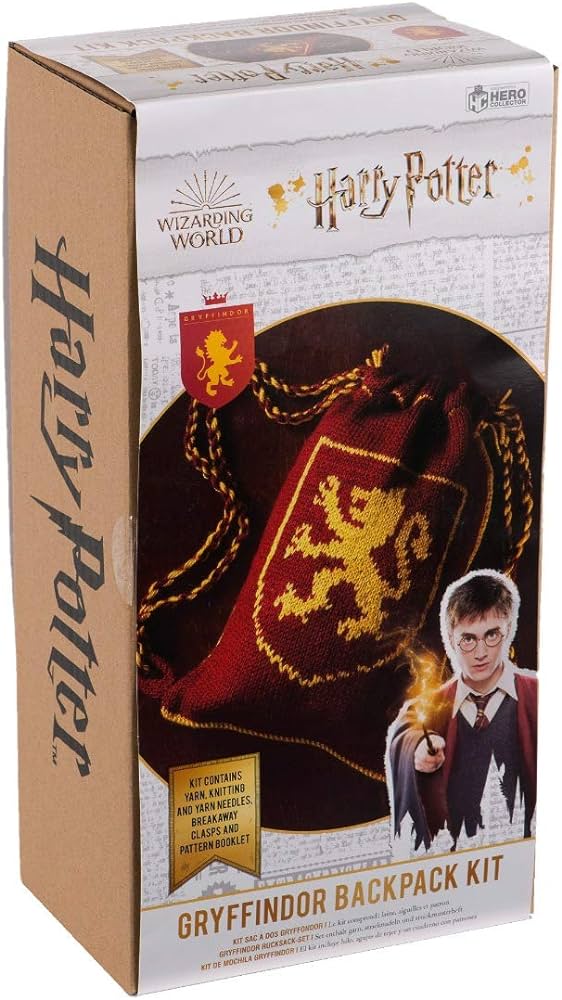 HP WIZARDING WORLD KNIT KIT GRYFFINDOR BACKPACK KIT