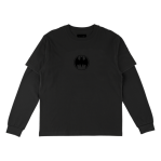 WELCOME x BATMAN BAT SIGNAL LAYERED L/S T-SHIRT