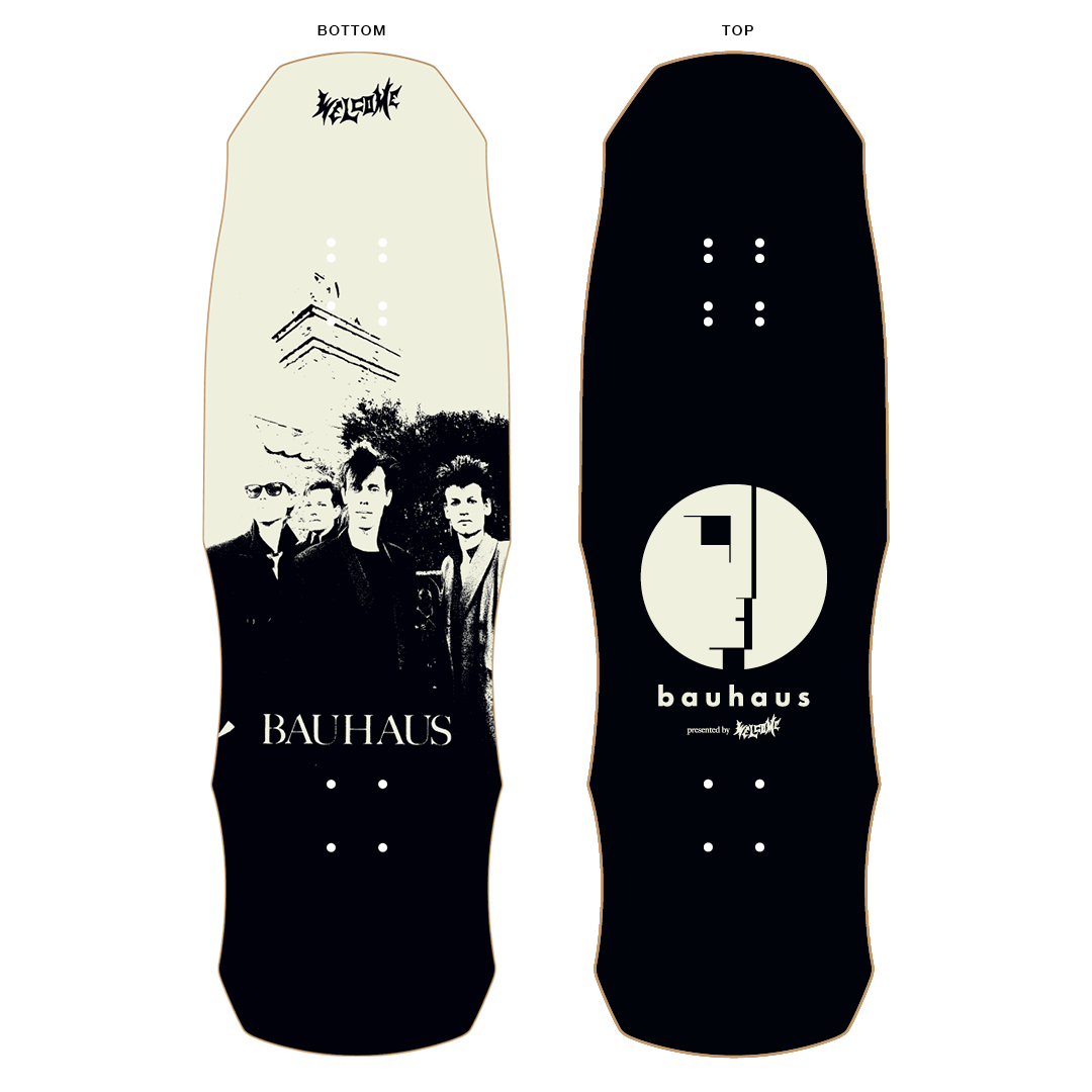 WELCOME X BAUHAUS PORTRAIT ON DARK LORD 9.75" SKATEBOARD DECK