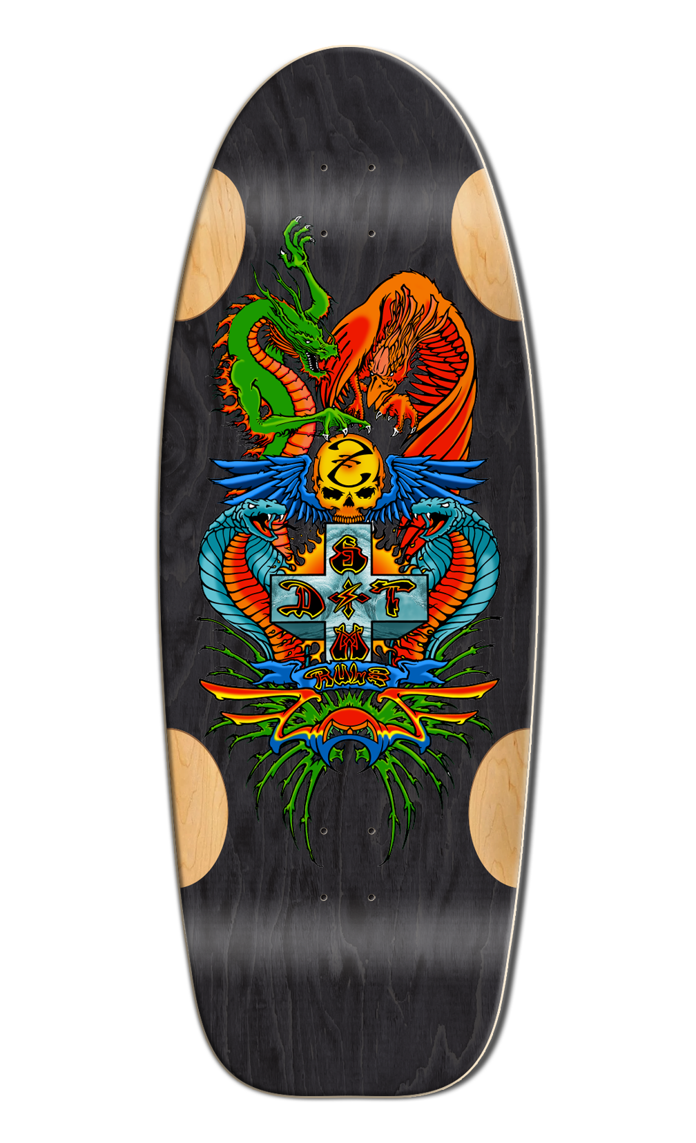 BullDog Designs "Dragon" 11.875" Skateboard Deck