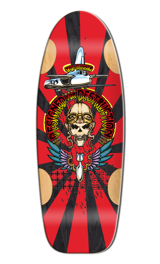 BullDog Designs "Tail Gunner" 11.875" Skateboard Deck