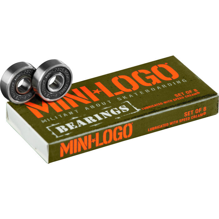 Mini Logo Series 3 8mm Skateboard Bearings 8 pack