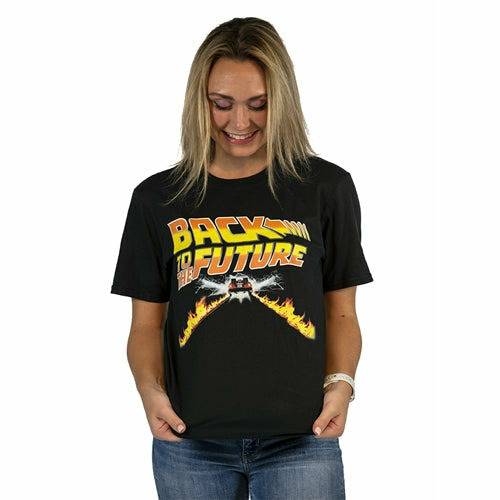 Back to the Future DeLorean Flametrails unisex T-shirt