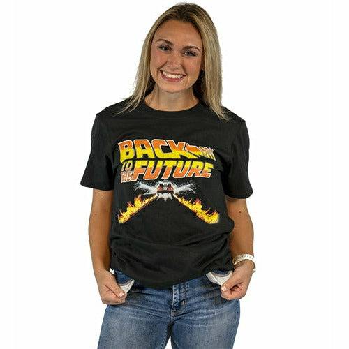 Back to the Future DeLorean Flametrails unisex T-shirt