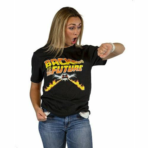 Back to the Future DeLorean Flametrails unisex T-shirt