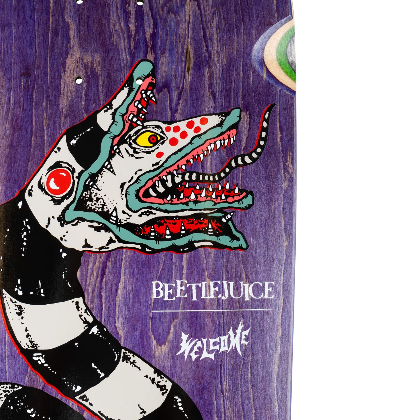 WELCOME X BEETLEJUICE SANDWORM 10.5" SKATEBOARD DECK