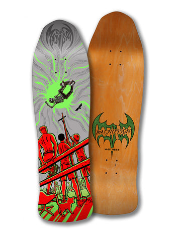 H-STREET MAGNUSSON "DEAD MAN FLYING" 9.5" SKATEBOARD DECK