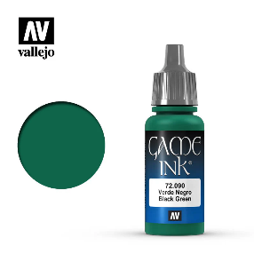 Vallejo Game Color Paint: Black Green Ink (17ml)