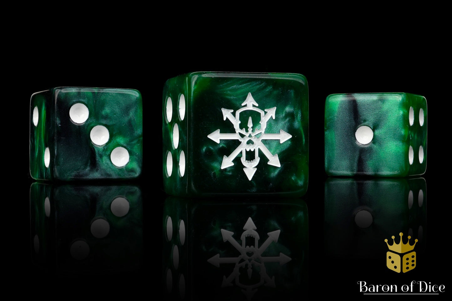 Tainted Knight Dice - Green