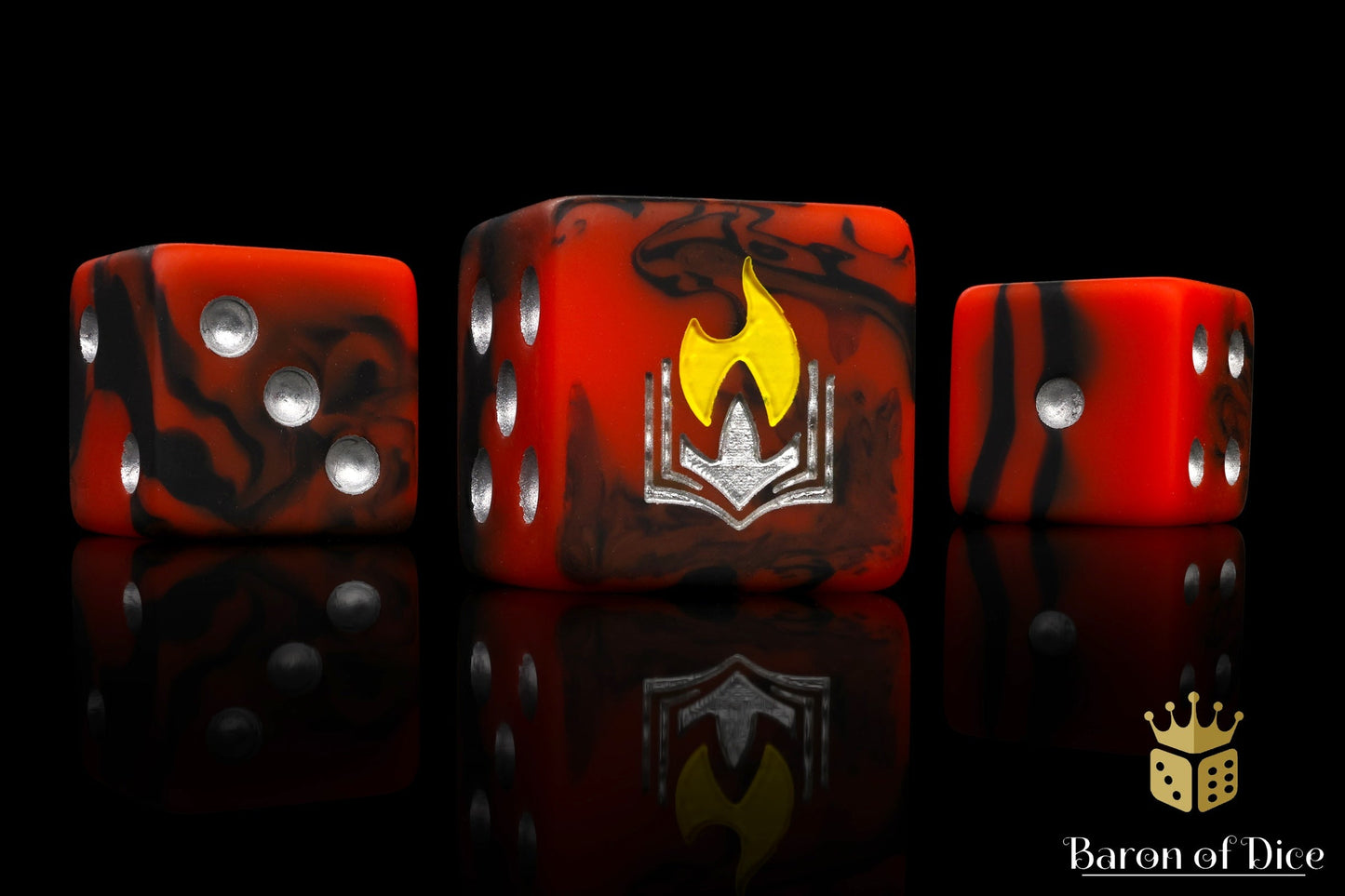 Scorched Book Dice