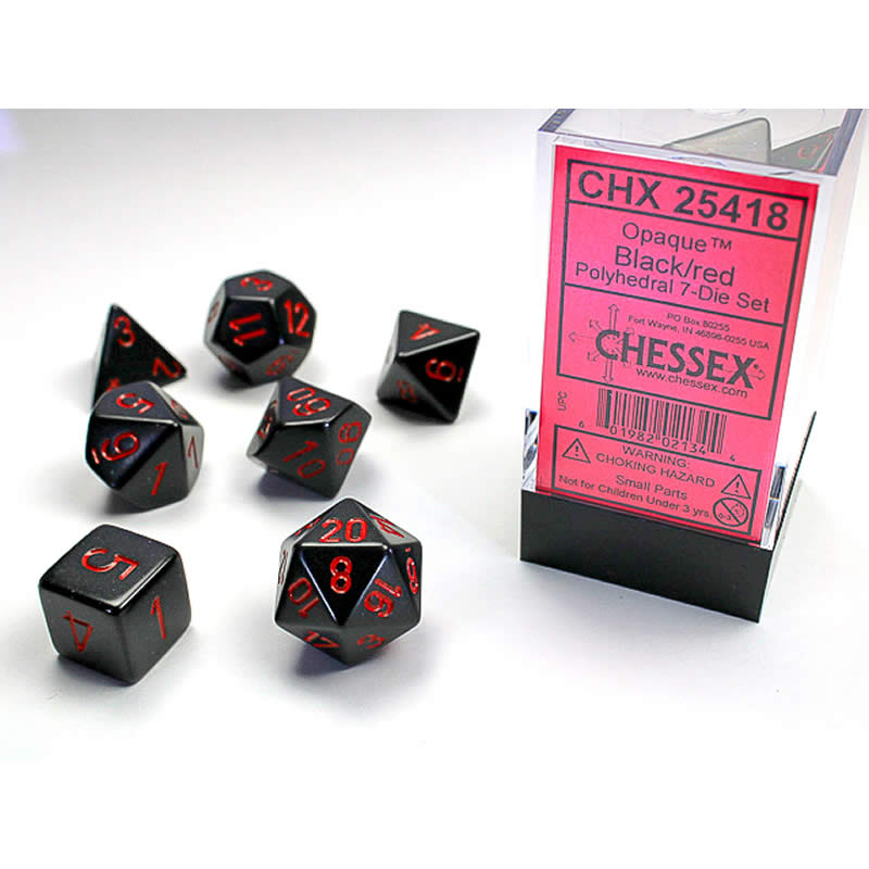 Chessex: Opaque Polyhedral Dice Set