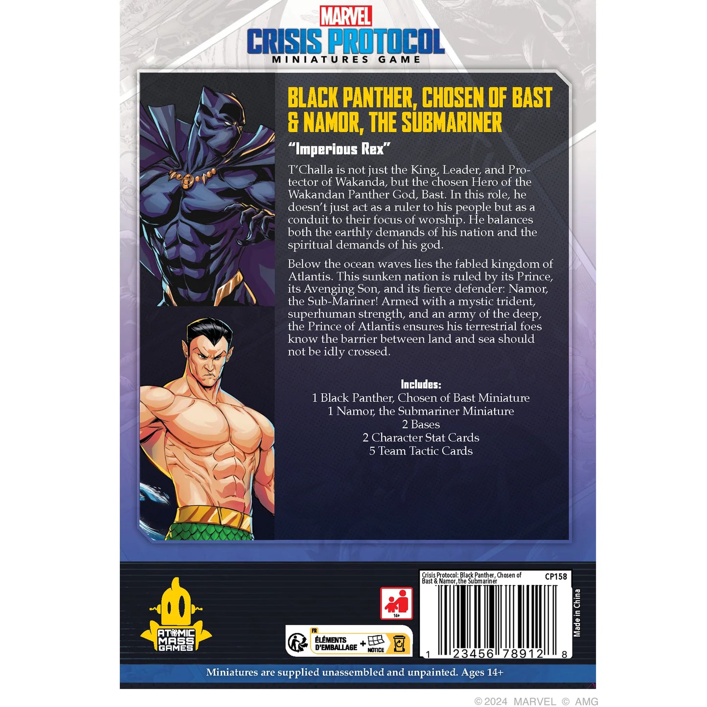 Marvel Crisis Protocol: Black Panther, Chosen of Bast & Namor, the Submariner