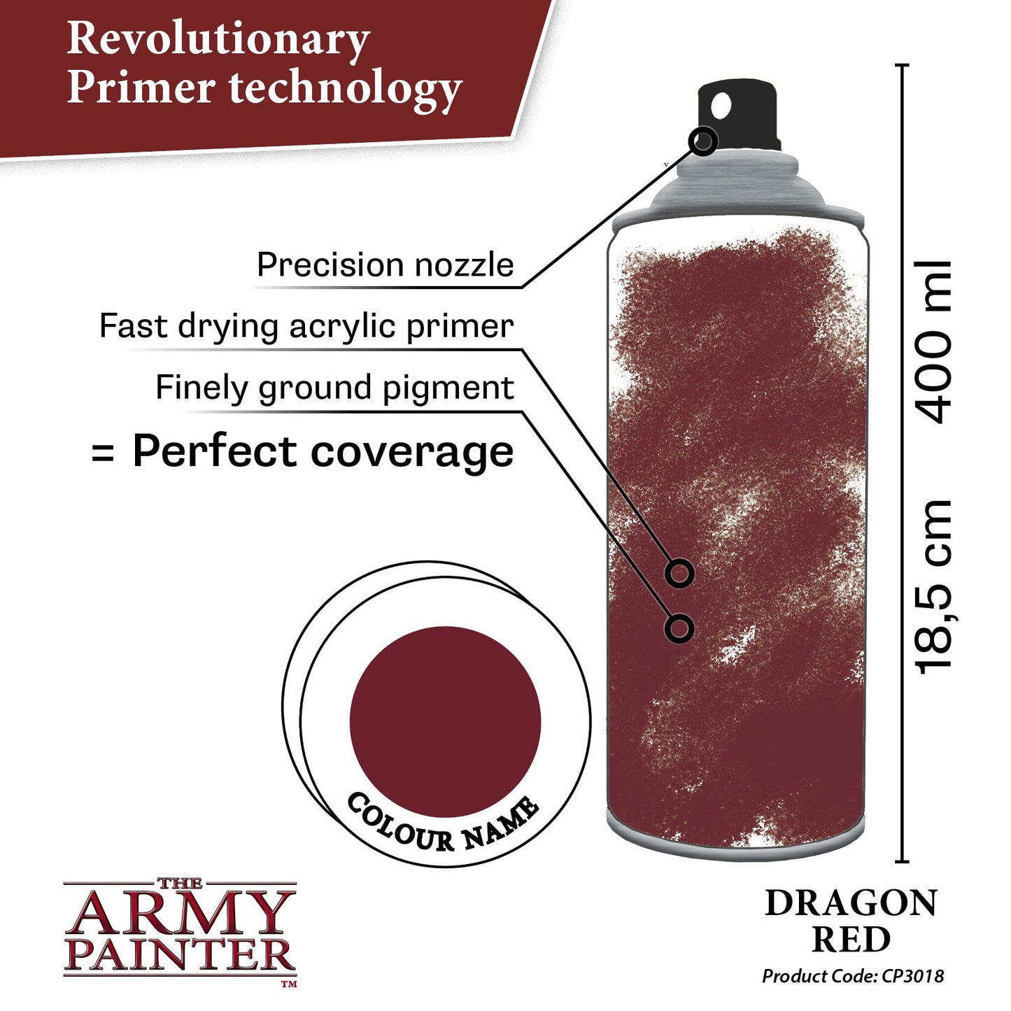 Army Painter Colour Primer: Dragon Red