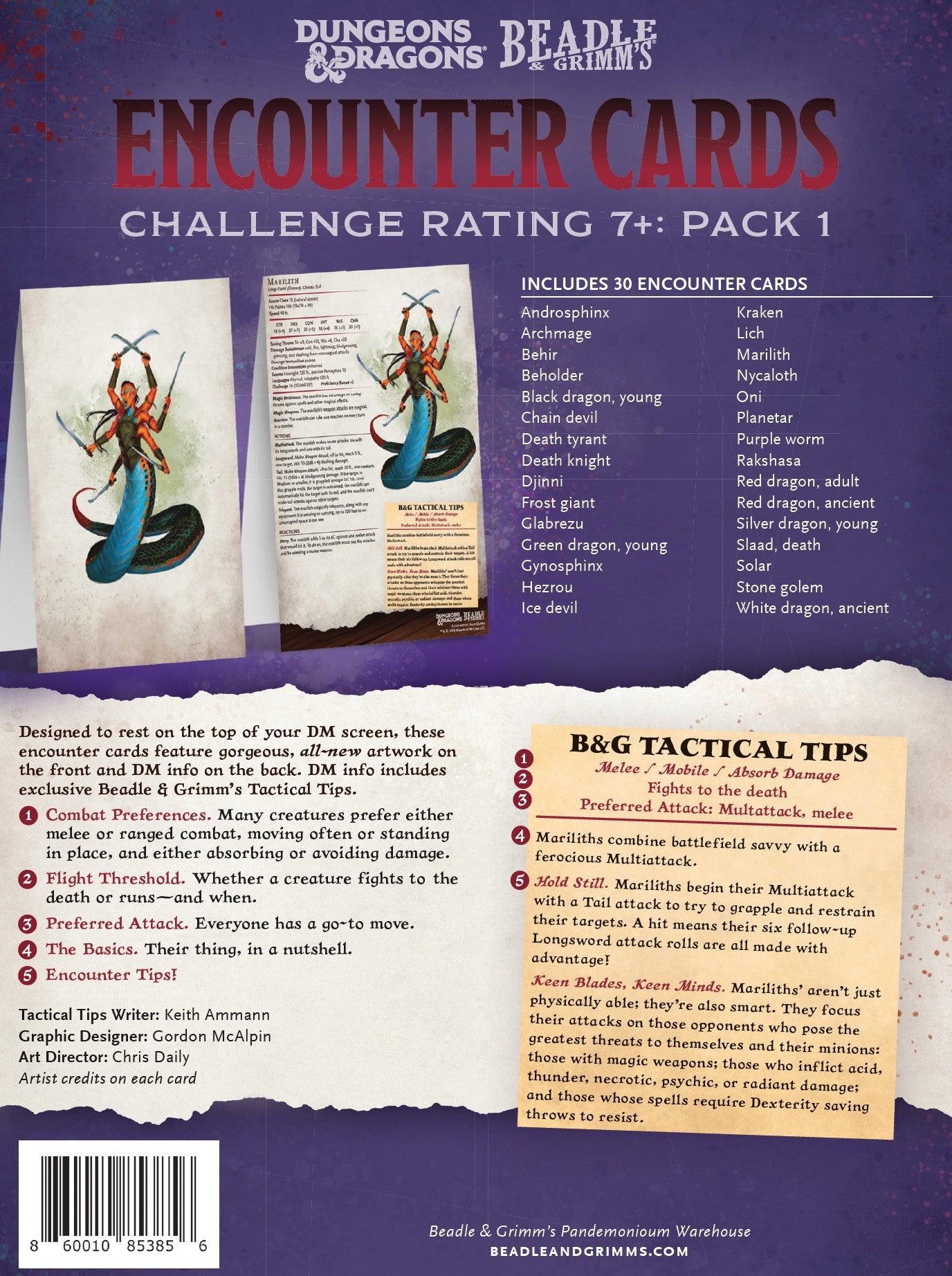 Encounter Cards (D&D) - Challenge Rating 7+ PACK 1