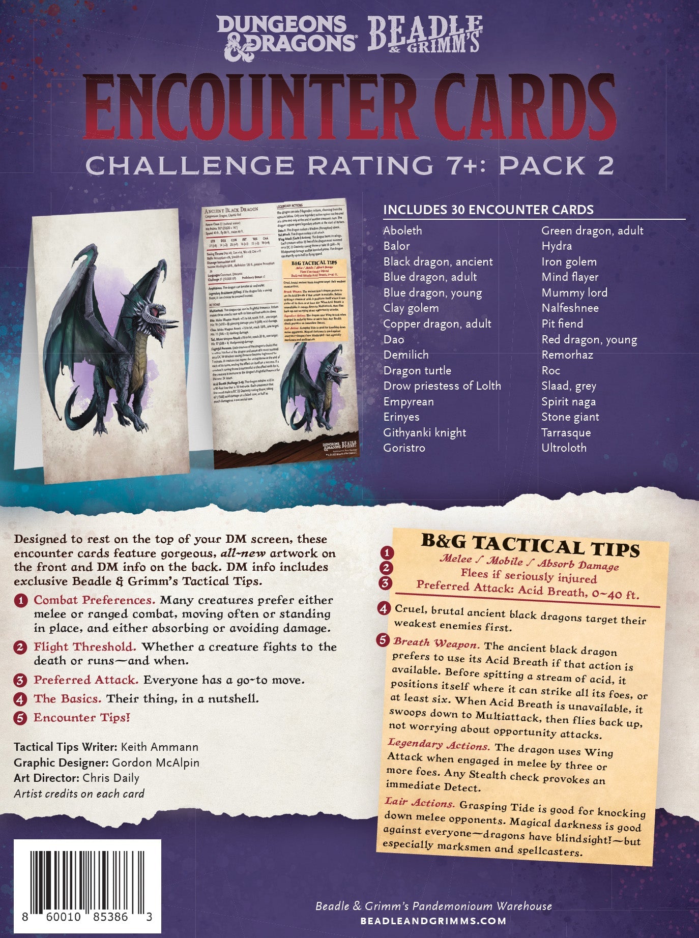 Encounter Cards (D&D) - Challenge Rating 7+ PACK 1