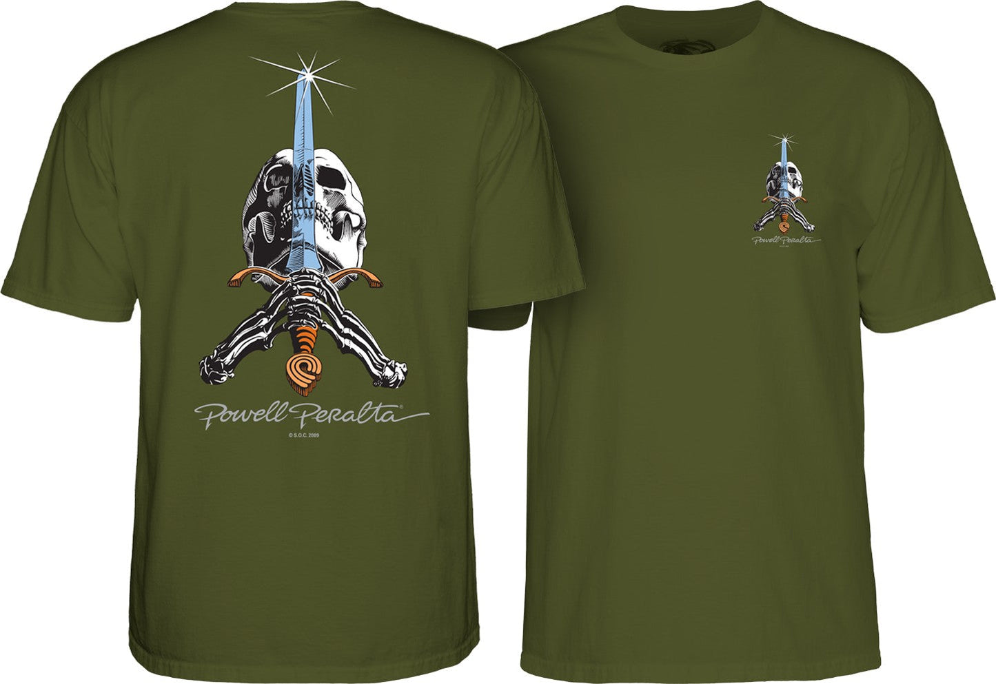 Powell Peralta Skull and Sword T-Shirt