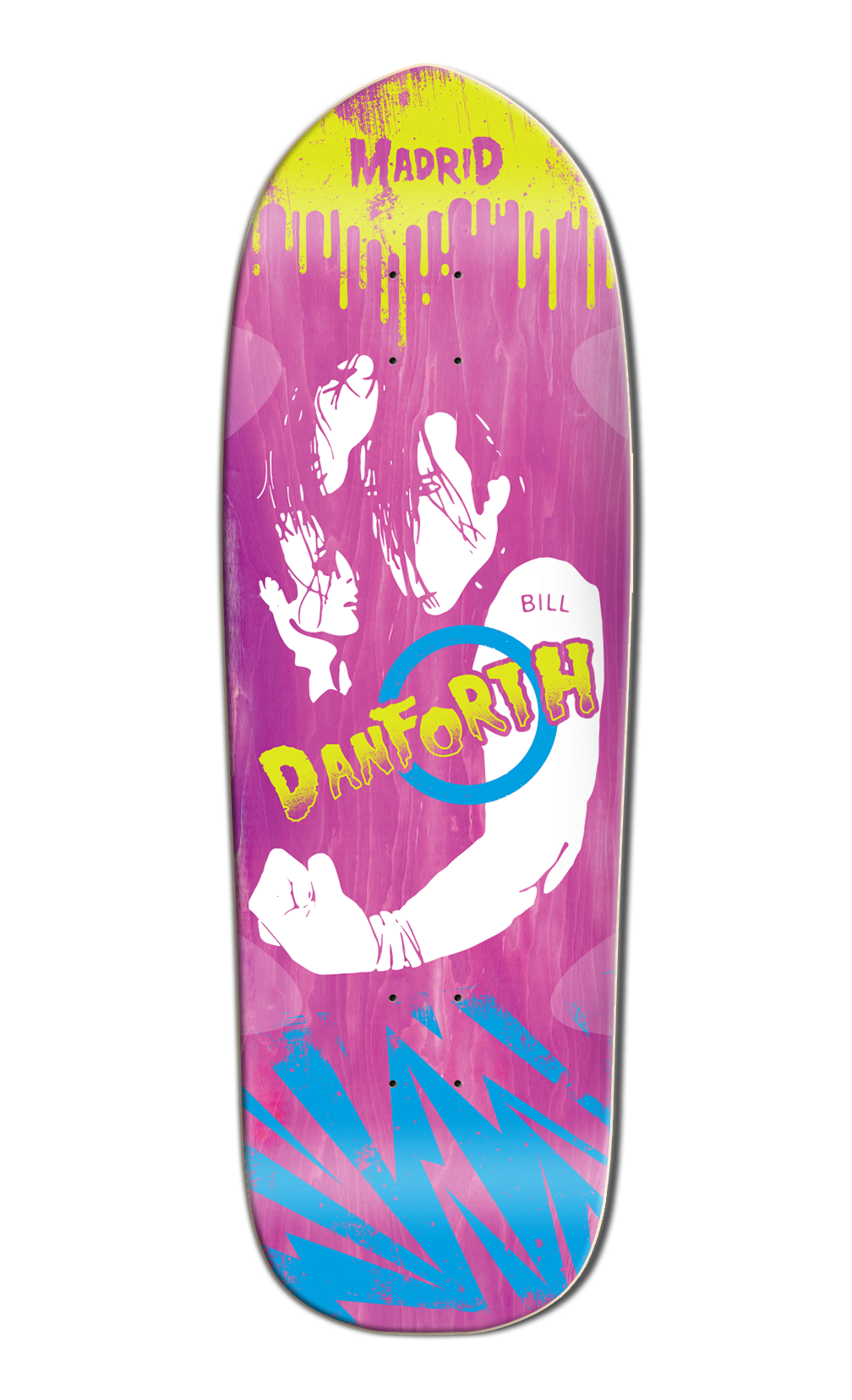 Madrid Bill Danforth "Misfits" Ultra LTD Pink Stain Skateboard Deck