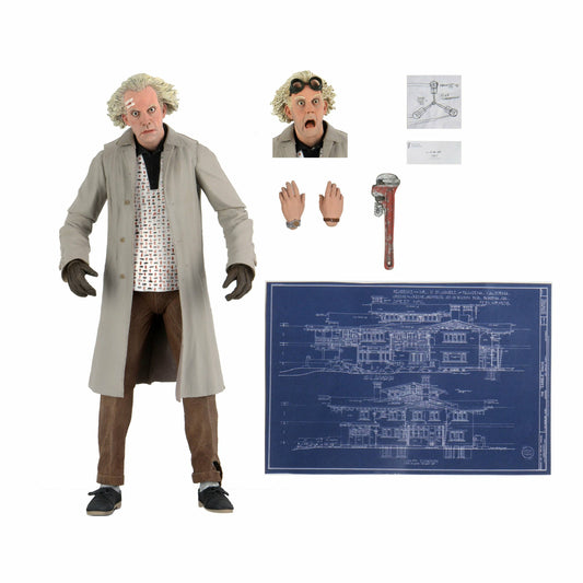 NECA Back to the Future 7" Scale Action Figure - Ultimate Doc Brown (1955)