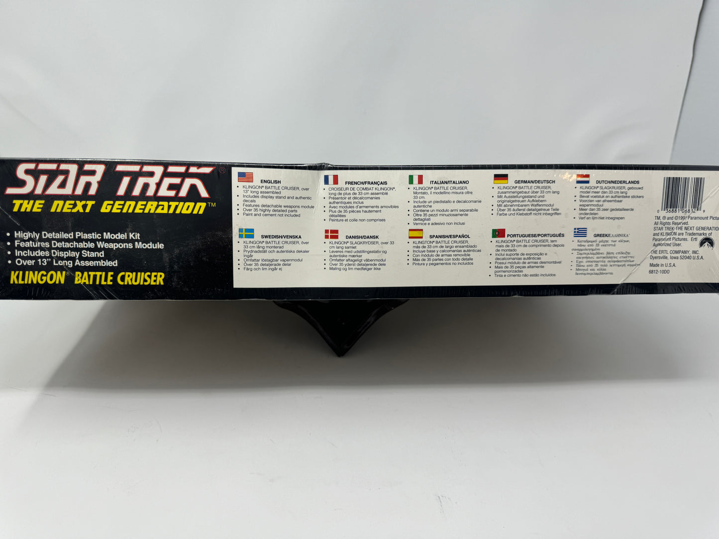 Star Trek Klingon Vor’cha Class Battle Cruiser 1:1400 Scale AMT Model Kit 6812 - Sealed