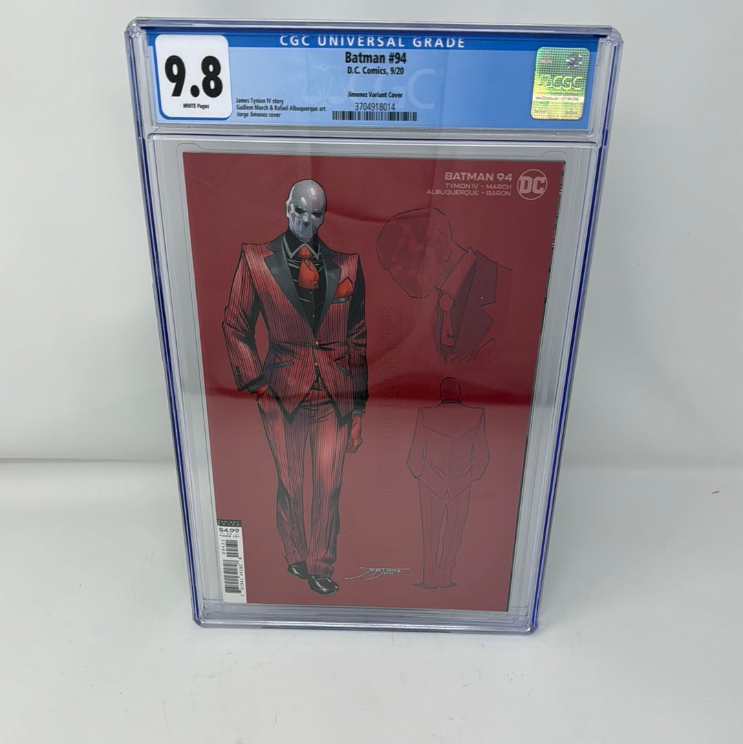 Batman #94 Jimenez 1:25 Variant - CGC 9.8 - Joker War - Tynion