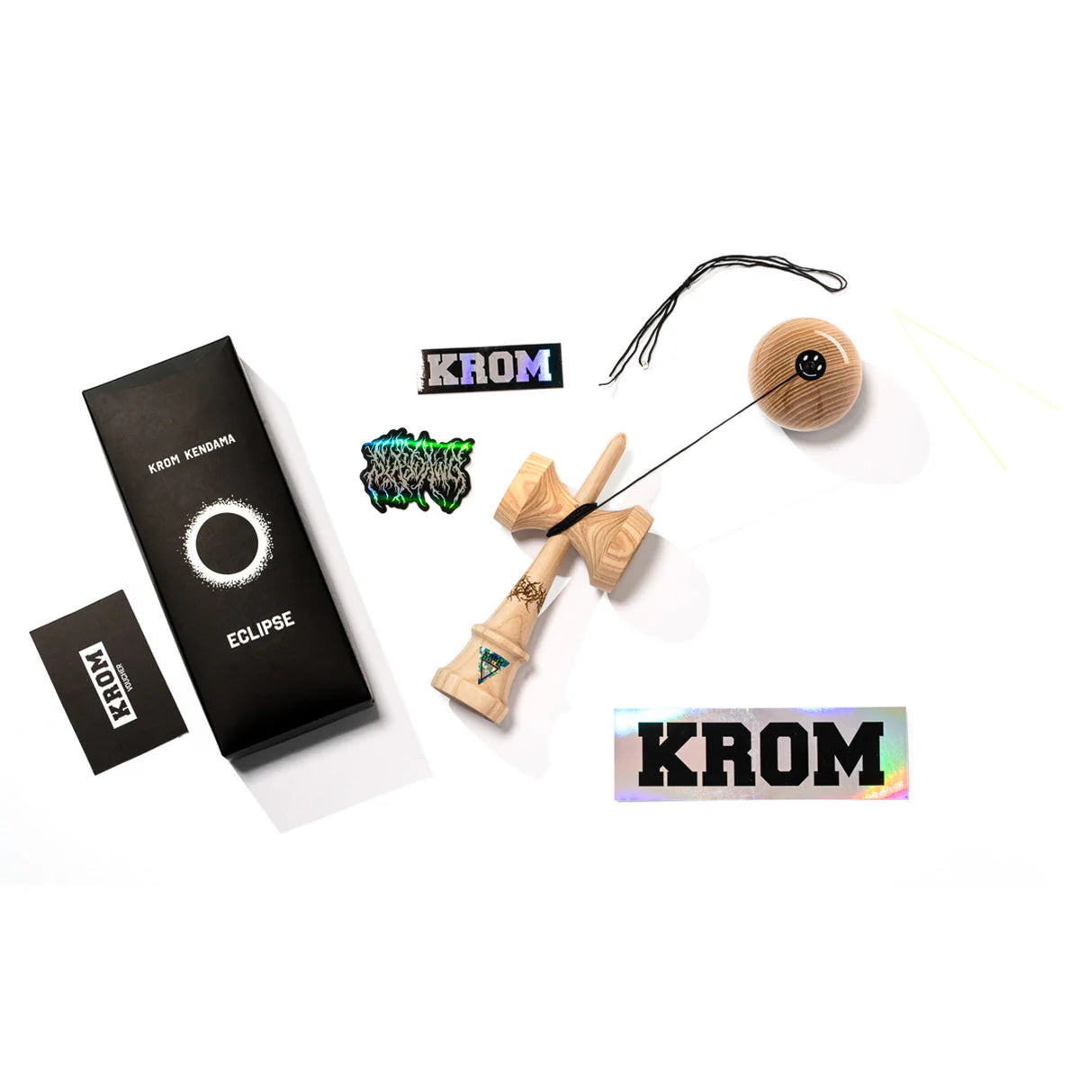 KROM SLAYDAWG 3 ECLIPSE Kendama • RFS CLEAR