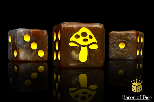 Shroom Dice - Yellow