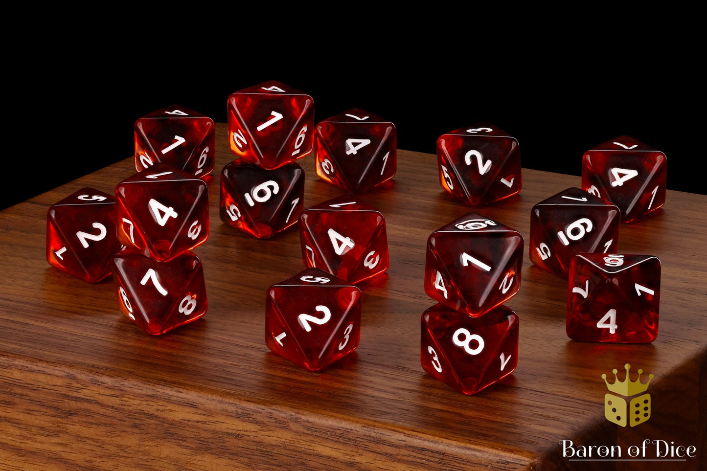 Translucent Blood D8 Dice