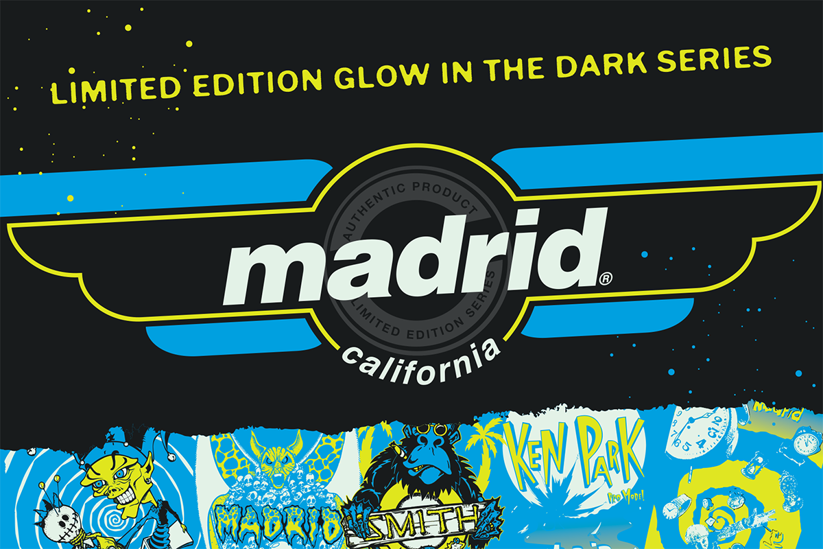 Madrid Mike Smith Gorilla LTD Glow In The Dark 10.25" Skateboard Deck