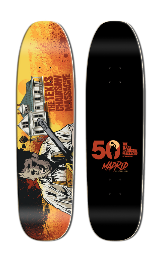 MADRID x TEXAS CHAINSAW MASSACRE HOMEFRONT POOL SHOVEL SHAPE 8.625" SKATEBOARD DECK