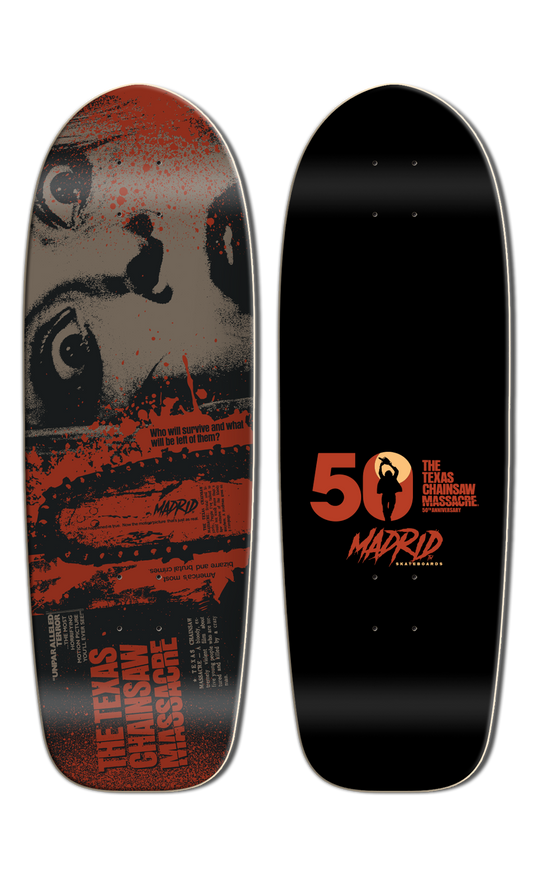 MADRID x TEXAS CHAINSAW HARDESTY RETO MARTY SHAPE 9.5" SKATEBOARD DECK