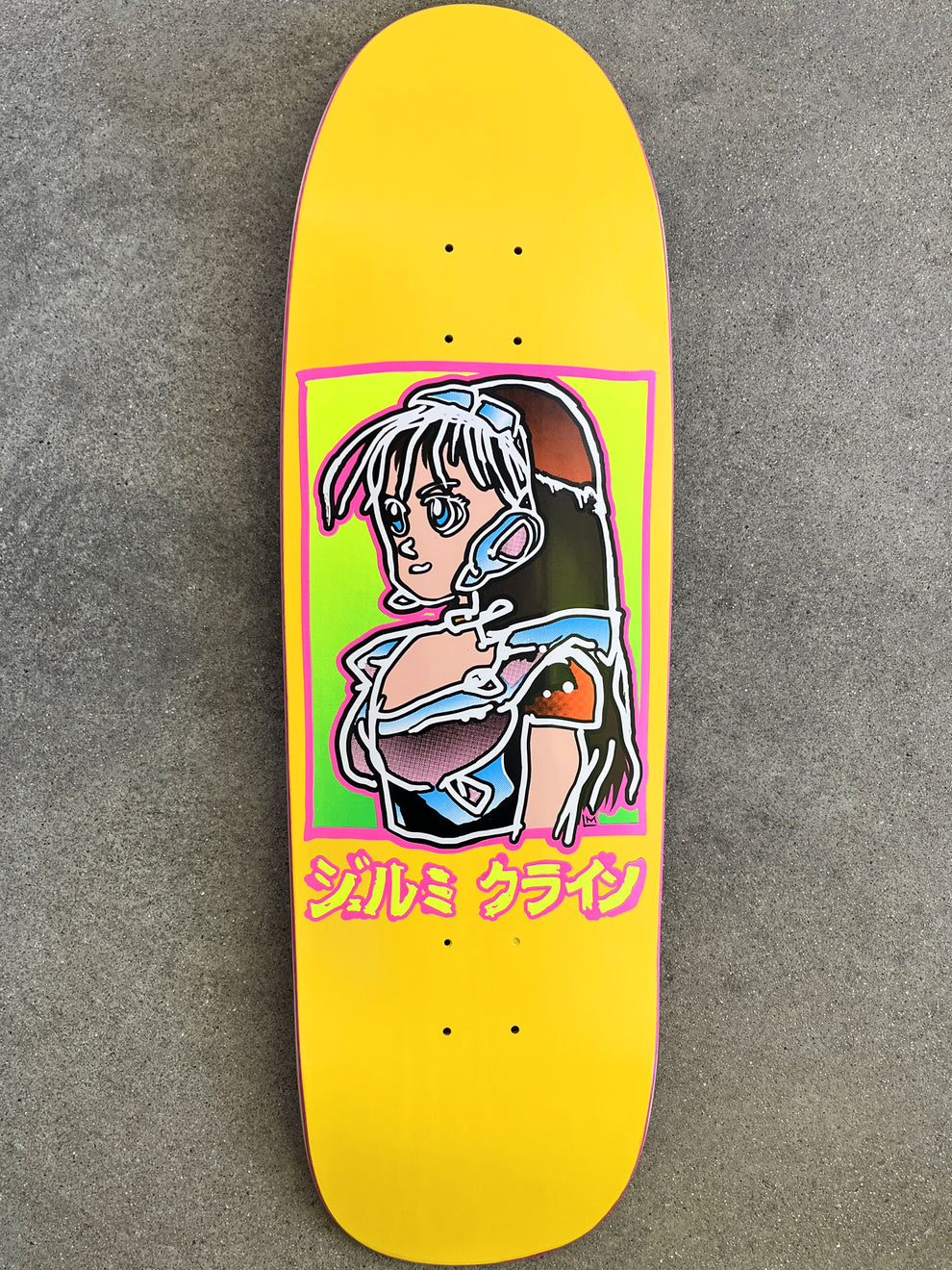 JK Industries x Lance Mountain OG Dream Girl Yellow 9.5" Skateboard Deck