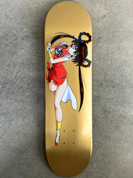 JK Industries Devil Hunter Yoko 8.5" Gold Foil Skateboard Deck