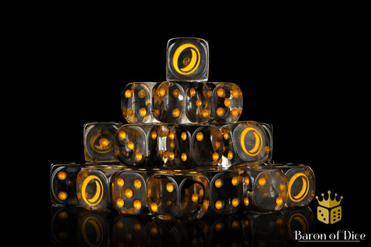 Translucent Gold Ring Dice