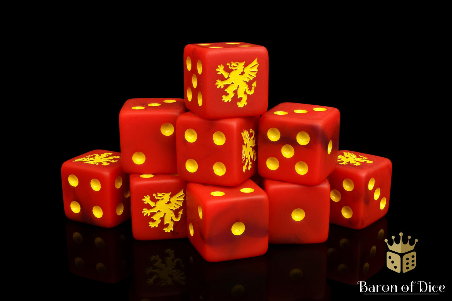 Heraldry Dice - Red