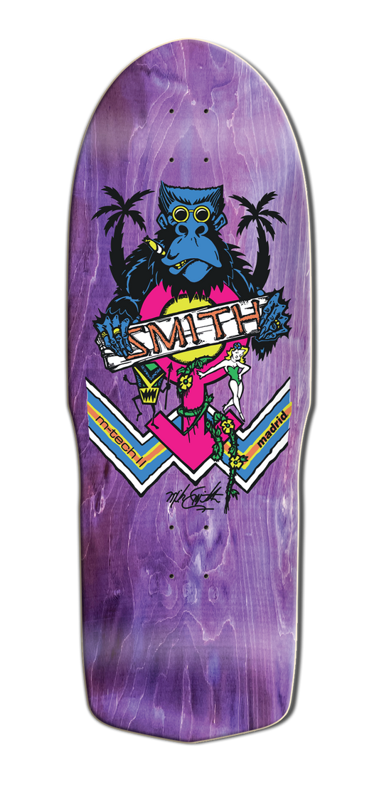 Madrid Mike Smith Ape Purple Stain Ultra LTD 10" Skateboard Deck