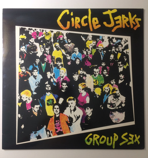 Circle Jerks - Group Sex Pink W/ White and Yellow Splatter Color Vinyl LP Record